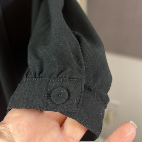 JJ Fairyland Black Peasant Blouse Size Large - Picture 10 of 16